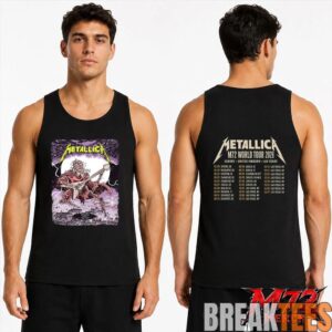 Metallica M72 World Tour June 11 2026 At Puskás Aréna Budapest Hungary Undead Lute Storm Two Sided T-Shirt 2