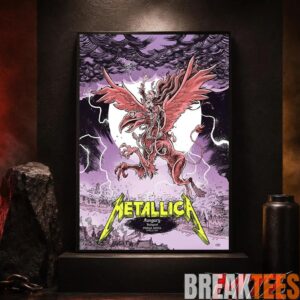 Metallica M72 World Tour June 13 2026 At Pusks Arna Budapest Hungary Winged Beast Storm Poster Canvas 5 Metallica M72 World Tour June 13 2026 At Pusks Arna Budapest Hungary Winged Beast Storm Poster Canvas 5