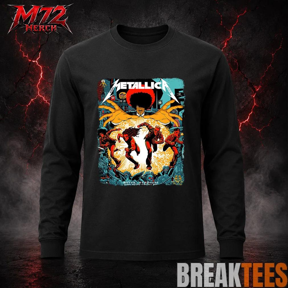 Metallica M72 World Tour June 19 2026 At Aviva Stadium Dublin Ireland Chase Scene Artwork T-Shirt Metallica M72 World Tour June 19 2026 At Aviva Stadium Dublin Ireland Chase Scene Artwork T-Shirt