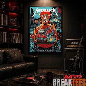 Metallica M72 World Tour June 21 2026 At Aviva Stadium Dublin Ireland Fire Queen Cart Artwork Poster Canvas 2 Metallica M72 World Tour June 21 2026 At Aviva Stadium Dublin Ireland Fire Queen Cart Artwork Poster Canvas 2