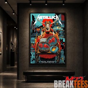 Metallica M72 World Tour June 21 2026 At Aviva Stadium Dublin Ireland Fire Queen Cart Artwork Poster Canvas 4