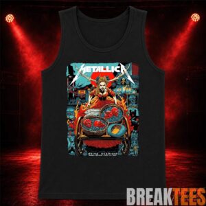 Metallica M72 World Tour June 21 2026 At Aviva Stadium Dublin Ireland Fire Queen Cart Artwork T-Shirt 1