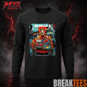 Metallica M72 World Tour June 21 2026 At Aviva Stadium Dublin Ireland Fire Queen Cart Artwork T-Shirt 2