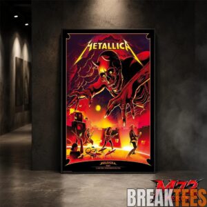 Metallica M72 World Tour June 3 2026 At Stadio Renato DallAra Bologna Italy Demon Stage Artwork By Nino Cammarata Poster Canvas 1