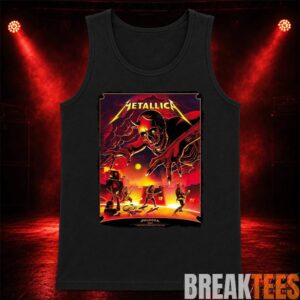 Metallica M72 World Tour June 3 2026 At Stadio Renato Dall’Ara Bologna Italy Demon Stage Artwork By Nino Cammarata T-Shirt 1