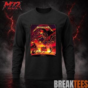 Metallica M72 World Tour June 3 2026 At Stadio Renato Dall’Ara Bologna Italy Demon Stage Artwork By Nino Cammarata T-Shirt 2