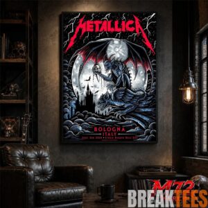 Metallica M72 World Tour June 3 2026 At Stadio Renato Dall’Ara Bologna Italy Gargoyle Moon Artwork By Keith Stanley Poster Canvas 2