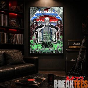 Metallica M72 World Tour May 27 2026 Zurich Switzerland Stadion Letzigrund by Luca Schenardi Poster Canvas 2