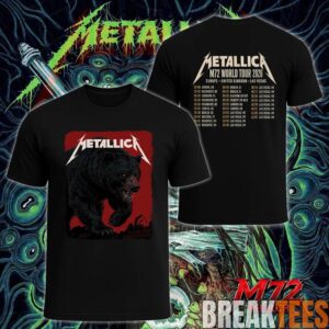 Metallica M72 World Tour May 30 2026 At Olympiastadion Berlin Germany Black Bear Artwork By JantaIsland 2 Side T-Shirt