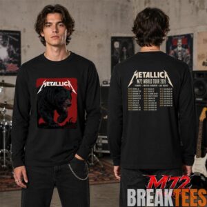 Metallica M72 World Tour May 30 2026 At Olympiastadion Berlin Germany Black Bear Artwork By JantaIsland 2 Side T-Shirt 3