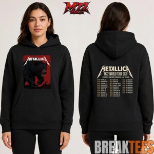 Metallica M72 World Tour May 30 2026 At Olympiastadion Berlin Germany Black Bear Artwork By JantaIsland 2 Side T-Shirt 5