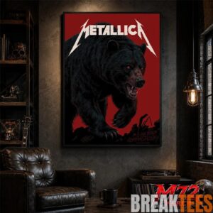 Metallica M72 World Tour May 30 2026 At Olympiastadion Berlin Germany Black Bear Artwork By JantaIsland Poster Canvas 3 Metallica M72 World Tour May 30 2026 At Olympiastadion Berlin Germany Black Bear Artwork By JantaIsland Poster Canvas 3