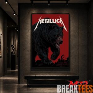 Metallica M72 World Tour May 30 2026 At Olympiastadion Berlin Germany Black Bear Artwork By JantaIsland Poster Canvas 4 Metallica M72 World Tour May 30 2026 At Olympiastadion Berlin Germany Black Bear Artwork By JantaIsland Poster Canvas 4