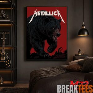 Metallica M72 World Tour May 30 2026 At Olympiastadion Berlin Germany Black Bear Artwork By JantaIsland Poster Canvas 5