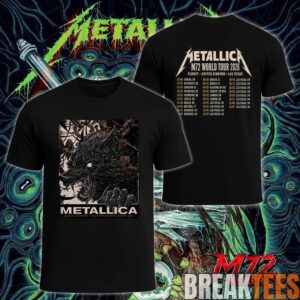 Metallica M72 World Tour May 30 2026 At Olympiastadion Berlin Germany Wolf Eclipse Artwork Two Sided T-Shirt