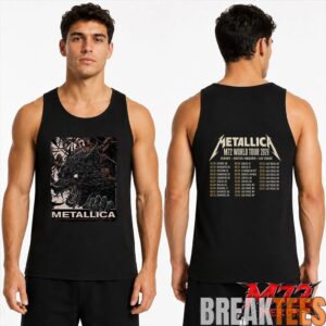Metallica M72 World Tour May 30 2026 At Olympiastadion Berlin Germany Wolf Eclipse Artwork Two Sided T-Shirt 2