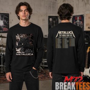 Metallica M72 World Tour May 30 2026 At Olympiastadion Berlin Germany Wolf Eclipse Artwork Two Sided T-Shirt 3