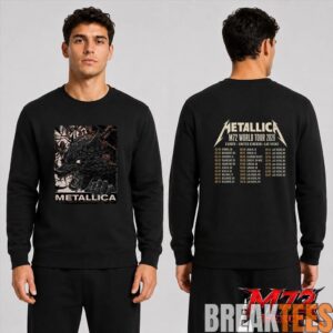 Metallica M72 World Tour May 30 2026 At Olympiastadion Berlin Germany Wolf Eclipse Artwork Two Sided T-Shirt 4