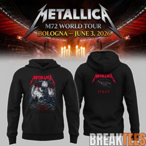 Metallica #M72Bologna, Italy Hoodie