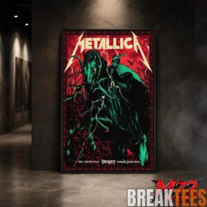Metallica World Tour M72 June 11 13 2026 Budapest Hungary Pusks Arna Horseman Lightning Canvas Poster 2