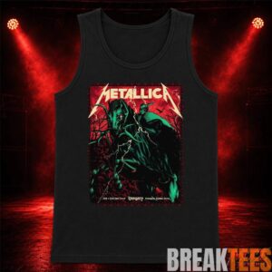 Metallica World Tour M72 June 11 & 13 2026 Budapest Hungary Puskás Aréna Horseman Lightning T-Shirt 1