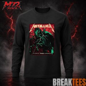 Metallica World Tour M72 June 11 & 13 2026 Budapest Hungary Puskás Aréna Horseman Lightning T-Shirt 2