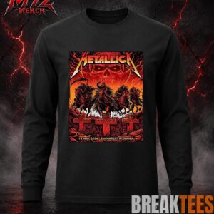 Metallica World Tour M72 May 13 2026 Bucharest Romania Arena Națională Creeping Death Setlist Four Horsemen Skull T-Shirt 2