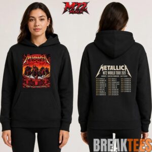 Metallica World Tour M72 May 13 2026 Bucharest Romania Arena Națională Creeping Death Setlist Four Horsemen Skull Two Sided T-Shirt 5