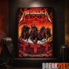 Metallica World Tour M72 June 11 & 13 2026 Budapest Hungary Puskás Aréna Horseman Lightning Canvas Poster