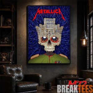 Metallica World Tour M72 May 13 2026 Bucharest Romania Arena Naional Palace Skull Poster Canvas 2