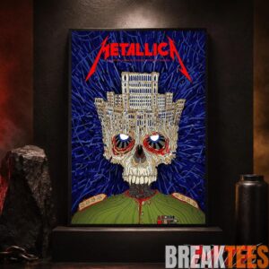 Metallica World Tour M72 May 13 2026 Bucharest Romania Arena Naional Palace Skull Poster Canvas 4