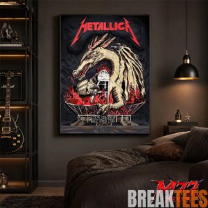 Metallica World Tour M72 May 19 2026 Chorzów Poland Stadion Śląski Dragon Stadium Poster Canvas