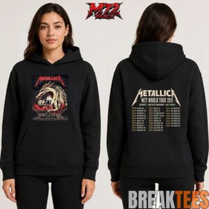Metallica World Tour M72 May 19 2026 Chorzów Poland Stadion Śląski Dragon Stadium Two Sided Shirt 4