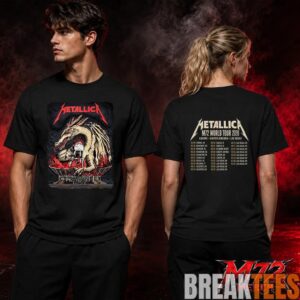 Metallica World Tour M72 May 19 2026 Chorzów Poland Stadion Śląski Dragon Stadium Two Sided Shirt 5