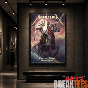 Metallica World Tour M72 May 19 2026 Chorzów Poland Stadion Śląski Horseman Skull Poster Canvas