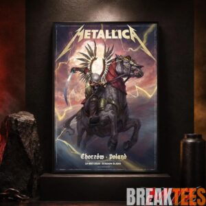 Metallica World Tour M72 May 19 2026 Chorzw Poland Stadion lski Horseman Skull Poster Canvas 2