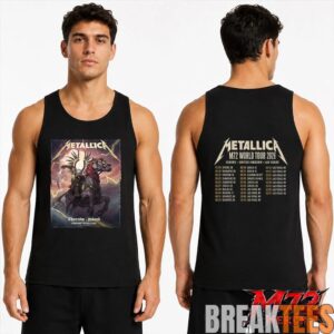 Metallica World Tour M72 May 19 2026 Chorzów Poland Stadion Śląski Horseman Skull Two Sided T-Shirt 2