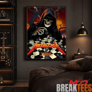 Metallica World Tour M72 May 22 & 24 2026 Frankfurt Germany Deutsche Bank Park Grim Reaper Chess Canvas Poster 5