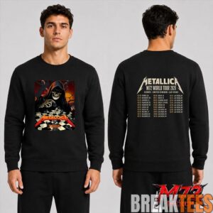Metallica World Tour M72 May 22 & 24 2026 Frankfurt Germany Deutsche Bank Park Grim Reaper Chess Two Sided T-Shirt 3 Metallica World Tour M72 May 22 & 24 2026 Frankfurt Germany Deutsche Bank Park Grim Reaper Chess Two Sided T-Shirt 4