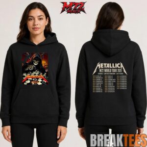 Metallica World Tour M72 May 22 & 24 2026 Frankfurt Germany Deutsche Bank Park Grim Reaper Chess Two Sided T-Shirt 4 Metallica World Tour M72 May 22 & 24 2026 Frankfurt Germany Deutsche Bank Park Grim Reaper Chess Two Sided T-Shirt 5