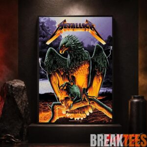 Metallica World Tour M72 May 24 2026 Frankfurt Germany Deutsche Bank Park Eagle Skull Storm Canvas Poster