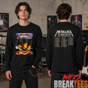 Metallica World Tour M72 May 24 2026 Frankfurt Germany Deutsche Bank Park Eagle Skull Storm Two Sided T-Shirt 3 Metallica World Tour M72 May 24 2026 Frankfurt Germany Deutsche Bank Park Eagle Skull Storm Two Sided T-Shirt 3