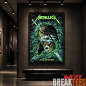 Metallica World Tour M72 May 27 2026 Zürich Switzerland Stadion Letzigrund Mummy Dagger Eye Canvas Poster 4