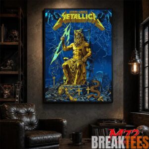 Metallica World Tour M72 May 9 2026 Athens Greece Olympic Stadium Zeus Thunder Poster Canvas 3