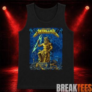 Metallica World Tour M72 May 9 2026 Athens Greece Olympic Stadium Zeus Thunder T-Shirt 1