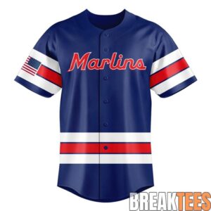 Miami Marlins 250th USA Celebration Baseball Jersey 1