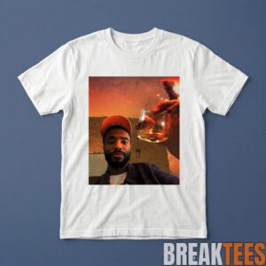 Mikal Bridges Graphic With The Cigar  Whiskey Glass Shirt