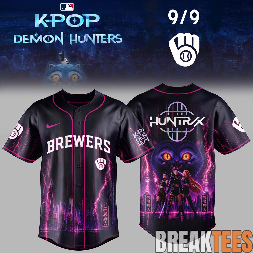 Milwaukee Brewers x KPop Demon Hunters Night 2026 Baseball Jersey Milwaukee Brewers x KPop Demon Hunters Night 2026 Baseball Jersey
