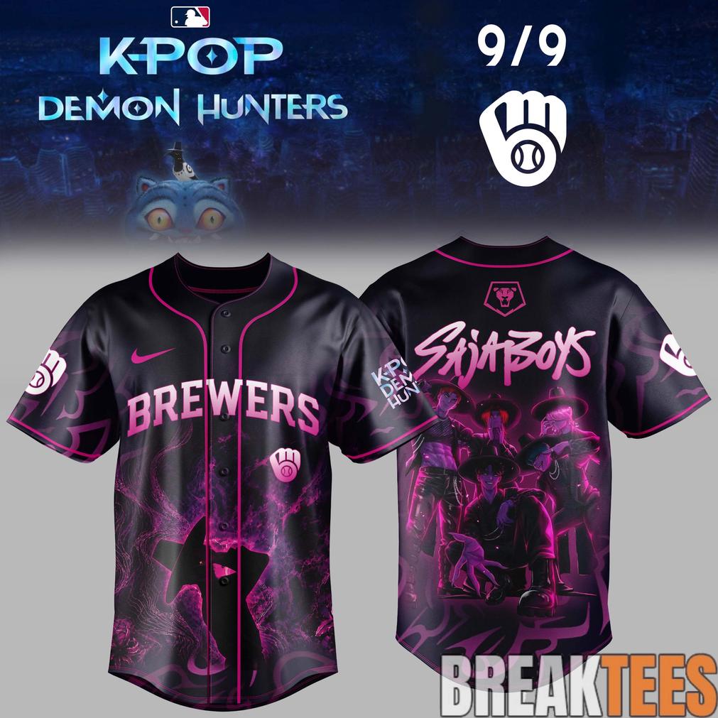 Milwaukee Brewers x KPop Demon Hunters Night 2026 Baseball Jersey Milwaukee Brewers x KPop Demon Hunters Night 2026 Baseball Jersey