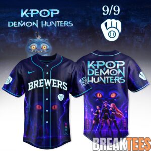 Milwaukee Brewers x KPop Demon Hunters Night 2026 Baseball Jersey 3 Milwaukee Brewers x KPop Demon Hunters Night 2026 Baseball Jersey 3